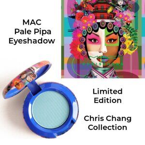 Limited Edition Mac by Chris Chang Vibrant pale Pipa Eyeshadow. Rare Light aqua